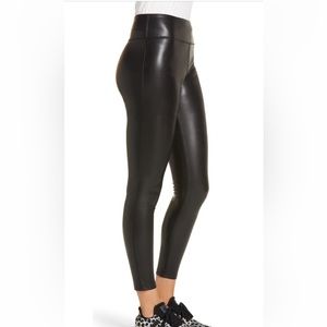NWT Nordstrom faux leather leggings ankle length size small